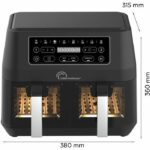 Diet fryer - LITTLE BALANCE - 8765 - Crousty light duo - 9 L - 2460 W - 9 programs - Black - Image 2