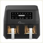 Diet fryer - LITTLE BALANCE - 8765 - Crousty light duo - 9 L - 2460 W - 9 programs - Black