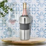 Bottle cooler - Livoo - GS158 - Stainless steel - Silicone - 11.5 cm diameter - Image 2