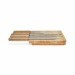 Set of 5 knives - LIVOO - MEC136 - 20 to 32.5 cm - Stainless steel blade - Magnetic support - Image 5