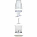Chopper - LIVOO - 300 ml - 400 W - 1 speed and turbo function - 2 stainless steel blades - White - Image 3