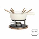 Traditional fondue set - LIVOO - MEN426C - 2.6L - 6 people - Enameled cast iron - 6 forks - Fondue pot suitable for all heat sources
