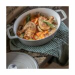 Oval cast iron casserole dish - Livoo - MEP129G - Grey - Image 2