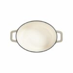 Oval cast iron casserole dish - Livoo - MEP129G - Grey - Image 4