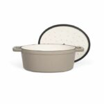 Oval cast iron casserole dish - Livoo - MEP129G - Grey - Image 5