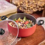 24 cm Dutch oven - LIVOO - MEP150R - Non-stick without PFOA or PFOS - Silicone handles - Suitable for all hobs including induction - Image 5