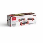 Connectable 2-person raclette - LIVOO - DOC310R - 450W - 2 people - Automatic thermostat - 2 wooden spatulas and 2 fondue pots - Image 6