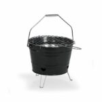 Portable charcoal barbecue - LIVOO - DOC327N - Stainless steel - Cooking surface ø27 cm - Height 24 cm