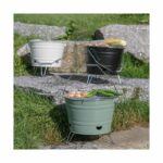 Portable charcoal barbecue - LIVOO - DOC327N - Stainless steel - Cooking surface ø27 cm - Height 24 cm - Image 3