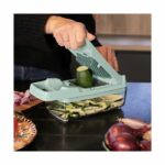 Multifunction mandolin - Livoo - MEN435 - 8 stainless steel blades - 1.5 L collection tray - Safe to use - Image 2