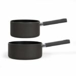 Set of 2 saucepans - LIVOO - MEP154N - Non-stick without PFOA or PFOS - Silicone handle - All hobs including induction - Image 2