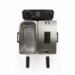 Livoo Doc217 Double fryer 2 x 3 l stainless steel 3300W - Black + gray - Image 2