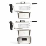 Livoo Doc217 Double fryer 2 x 3 l stainless steel 3300W - Black + gray - Image 3