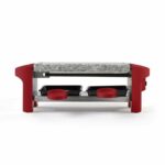 LIVOO DOC156RC - Raclette machine 2 people - 350W - Removable granite tray - Non-slip feet - Chili red – Bild 2