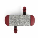 LIVOO DOC156RC - Raclette machine 2 people - 350W - Removable granite tray - Non-slip feet - Chili red