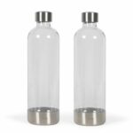 Set of 2 carbonating bottles - LIVOO - DOM464AC1 - 2 x 1L - Compatible with LIVOO DOM464 - PET bottle