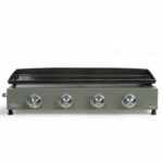 Gas griddle - LIVOO - DOC325 - 4 burners - Green / Black