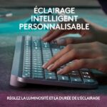 Keyboard - Wireless - Logitech - MX Keys S - Backlit - AZERTY - White – Bild 4