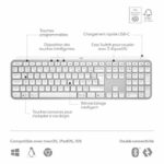 Keyboard - Wireless - Logitech - MX Keys S - Backlit - AZERTY - White – Bild 6