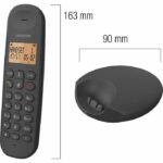 Cordless landline telephone - LOGICOM - DECT ILOA 250 DUO - Black - Without answering machine - Image 2