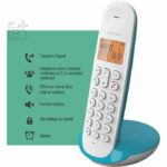 Fixed cordless telephone - LOGICOM - DECT ILOA 150 SOLO - Turquoise - Without answering machine - Image 6