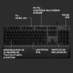 Logitech G - Gaming Keyboard - G513 Mechanical - LIGHTSYNC RGB with GX Brown switches - Carbon - Image 6