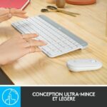 LOGITECH - MK470 Wireless Keyboard + Mouse Set - AZERTY - White - Image 3