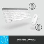 LOGITECH - MK470 Wireless Keyboard + Mouse Set - AZERTY - White - Image 5