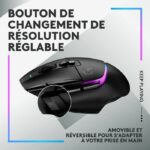 Logitech - G502 x plus lightspeed mouse gaming rvb wireless - hybrid buttons LightForce, Gaming Hero 25k - Black sensor - Image 6
