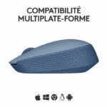Logitech M171 Wireless mouse 2.4 GHz with mini -USB mini -receiver, optical monitoring, ambidextrous - blue gray - Image 4