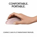 Logitech M240 mouse bluetooth, wireless, compact, portable, fluid monitoring - pink - Image 5