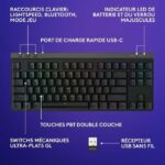 Logitech G515 LIGHTSPEED TKL Wireless Profile Keyboard w/o Numeric Keypad (Red) - Black - Image 6