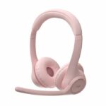 Logitech Zone 300 Bluetooth Wireless PC Headset with Noise-Cancelling Microphone - Pink