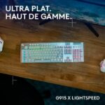 Gaming keyboard - wireless - Logitech G - G915 X - Tactile switch - AZERTY - White - Image 2