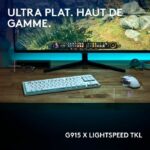 Gaming keyboard - wireless - Logitech G - G915 TKL X - Tactile switch - AZERTY - White - Afbeelding 2