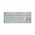 Gaming keyboard - wireless - Logitech G - G915 TKL X - Tactile switch - AZERTY - White