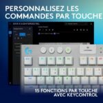 Gaming keyboard - wireless - Logitech G - G915 TKL X - Tactile switch - AZERTY - White - Afbeelding 4