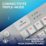 Gaming keyboard - wireless - Logitech G - G915 TKL X - Tactile switch - AZERTY - White - Afbeelding 5