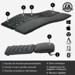 Ergonomic keyboard - Wireless - LOGITECH - K860 ERGO - Keyboard position in two parts – Bild 6
