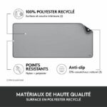 Large Desk Mat - Logitech Desk Mat - Studio Series, Multifunctional and Extended - Gray – Bild 4