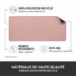 Large Desk Mat - Logitech Desk Mat - Studio Series, Multifunctional and Extended - Pink - Image 4
