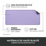 Large Desk Mat - Logitech Desk Mat - Studio Series, Multifunctional and Extended - Lavender - Image 4