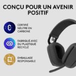 Logitech - Lightweight Wireless Listening Helmet with background micro anti -noise - Vibe 100 - Graphite area - Image 5