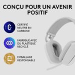Logitech - Lightweight Wireless Listening Helmet with background micro anti -noise - Vibe 100 - White area - Image 5