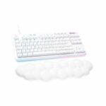 Logitech G - Gaming Keyboard - G713 Wired Mechanical Tactile (GX Brown) with Wrist Rest - White Mist