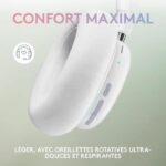 Logitech G - Gaming Headset - wireless - G735 LIGHTSPEED RGB, Bluetooth, Detachable Mic - White Mist - Image 3