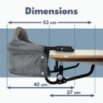 BAMBISOL booster table seat - Comfort backrest - Removable and machine washable cover - Multi-point fixing - Image 3