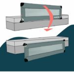 Bed rail - LOOPING - BL5003G - Folding - Grey – Bild 2