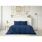 LOVELY HOME DUVET SET - 240x260 cm - 100% COTTON - BLUE - Image 2