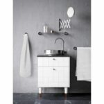 Set of 2 towels - LOVELY HOME - 2 Shower sheets 70 x 140 cm - White - Image 2